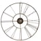 Quickway Imports Decorative Antique Roman Numerical Gold Metal Wall Clock for Dining, Living Room, or Kitchen QI004252 - alternate 2